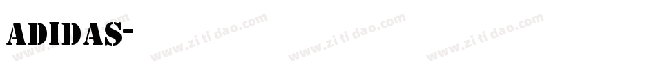 adidas字体转换