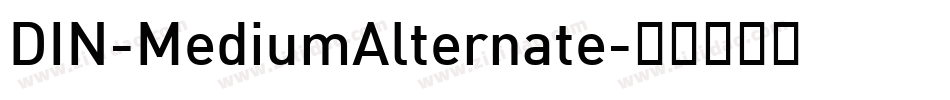 DIN-MediumAlternate字体转换