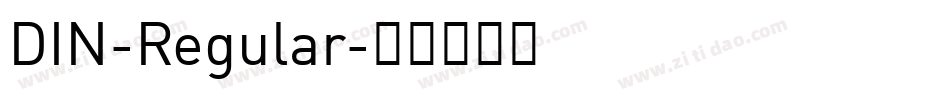 DIN-Regular字体转换