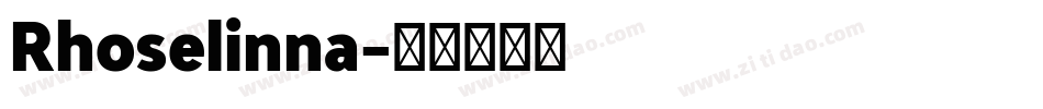 Rhoselinna字体转换