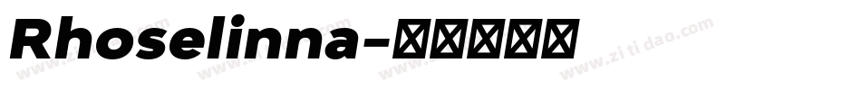Rhoselinna字体转换
