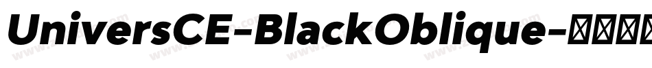 UniversCE-BlackOblique字体转换