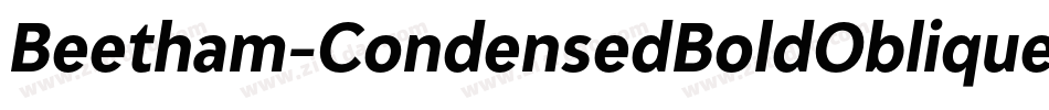 Beetham-CondensedBoldOblique字体转换