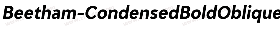 Beetham-CondensedBoldOblique字体转换
