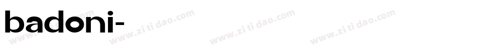 badoni字体转换