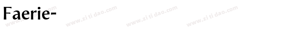 Faerie字体转换