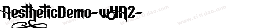 AestheticDemo-w4A2字体转换