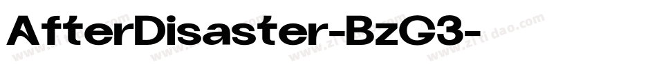 AfterDisaster-BzG3字体转换