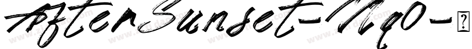 AfterSunset-Vlq0字体转换