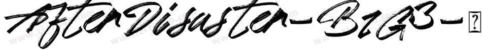 AfterDisaster-BzG3字体转换