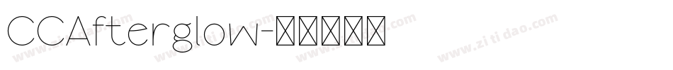 CCAfterglow字体转换