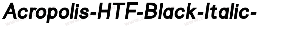 Acropolis-HTF-Black-Italic字体转换