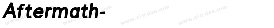 Aftermath字体转换