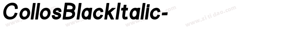 CollosBlackItalic字体转换 CollosBlackItalic字体转换