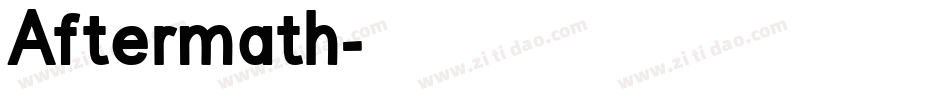Aftermath字体转换