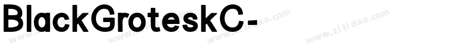 BlackGroteskC字体转换