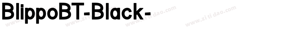 BlippoBT-Black字体转换