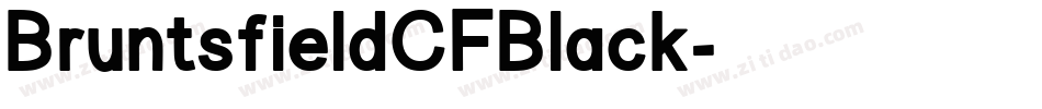 BruntsfieldCFBlack字体转换