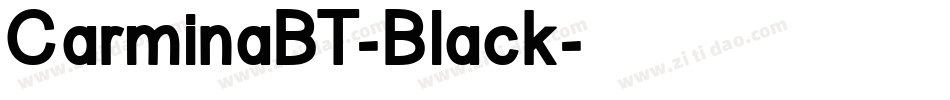 CarminaBT-Black字体转换