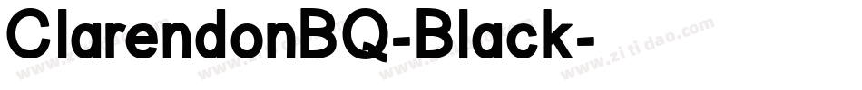 ClarendonBQ-Black字体转换