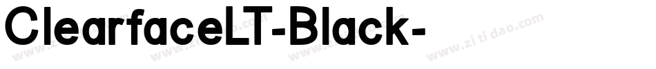 ClearfaceLT-Black字体转换