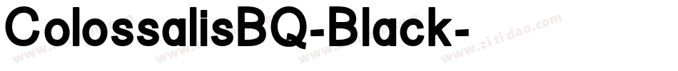 ColossalisBQ-Black字体转换