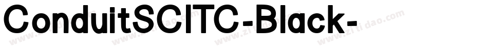 ConduitSCITC-Black字体转换