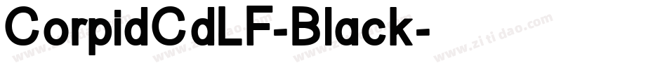 CorpidCdLF-Black字体转换