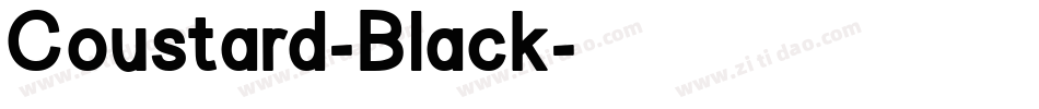 Coustard-Black字体转换