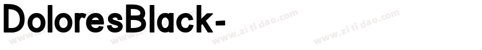 DoloresBlack字体转换