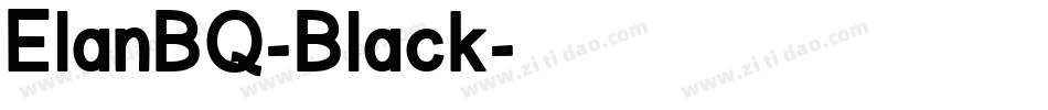 ElanBQ-Black字体转换
