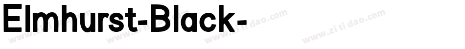 Elmhurst-Black字体转换