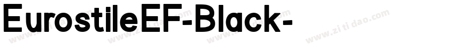 EurostileEF-Black字体转换