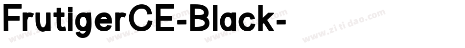 FrutigerCE-Black字体转换
