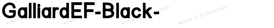 GalliardEF-Black字体转换