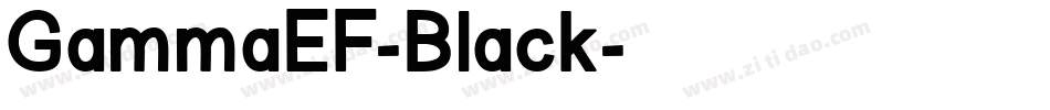 GammaEF-Black字体转换