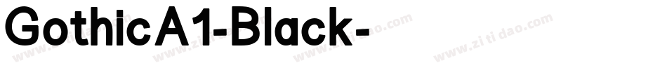GothicA1-Black字体转换