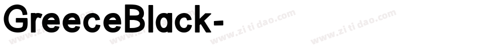 GreeceBlack字体转换