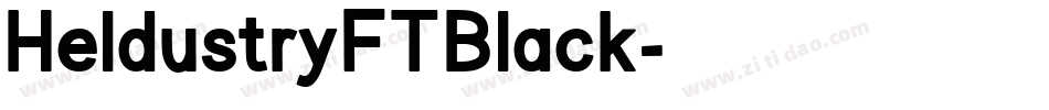 HeldustryFTBlack字体转换
