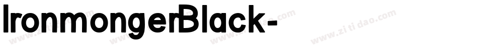 IronmongerBlack字体转换