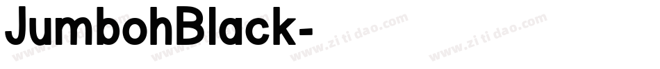 JumbohBlack字体转换