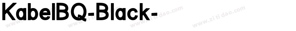 KabelBQ-Black字体转换