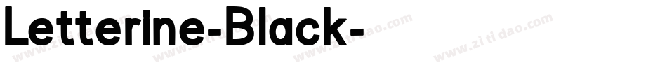 Letterine-Black字体转换