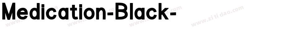Medication-Black字体转换