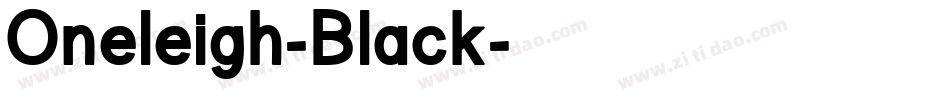 Oneleigh-Black字体转换