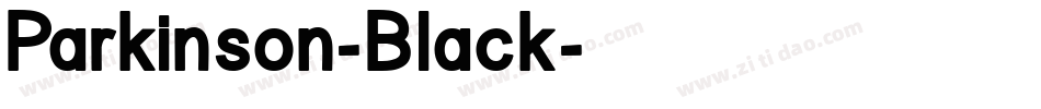 Parkinson-Black字体转换