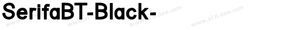 SerifaBT-Black字体转换