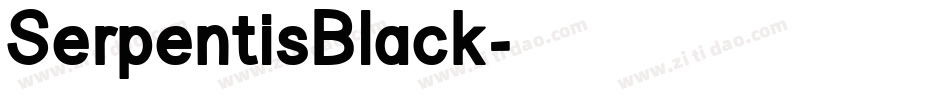 SerpentisBlack字体转换