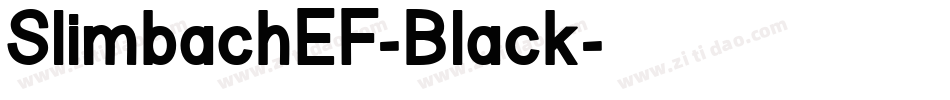 SlimbachEF-Black字体转换
