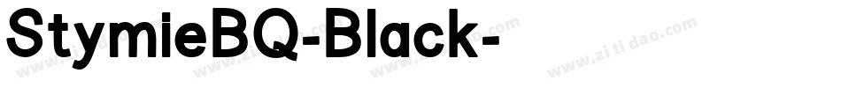 StymieBQ-Black字体转换